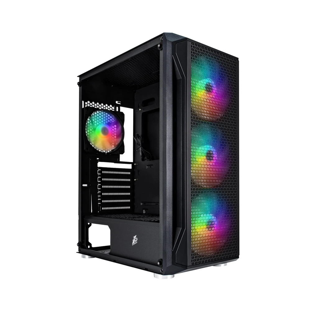 Кутия 1stPlayer Firebase X5 RGB Case ATX 4 fans included