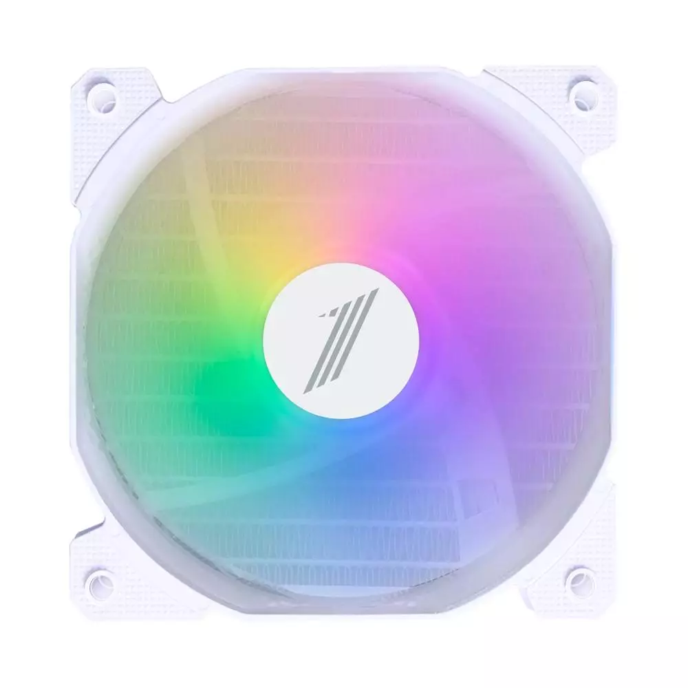 Вентилатор 1stPlayer F1 White Bulk Fan 120mm Fixed RGB
