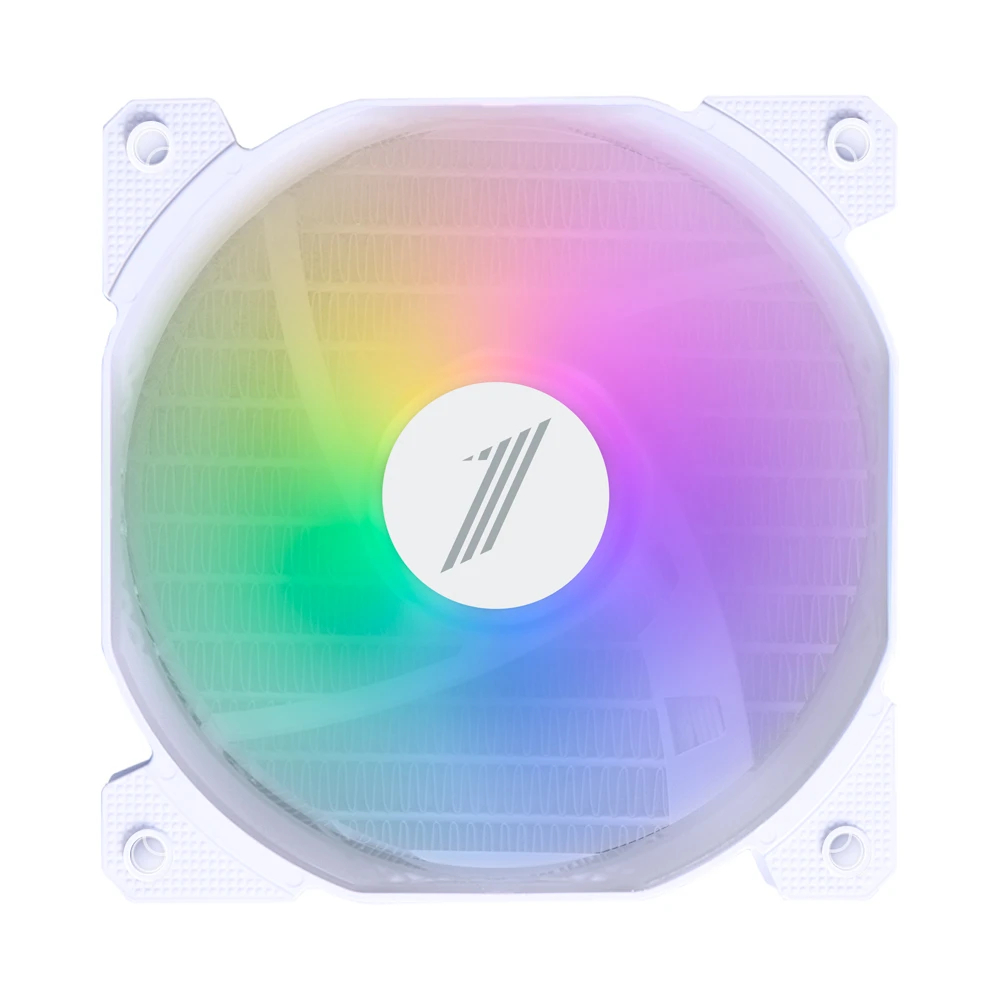Вентилатор 1stPlayer F1 White Bulk Fan 120mm Fixed RGB