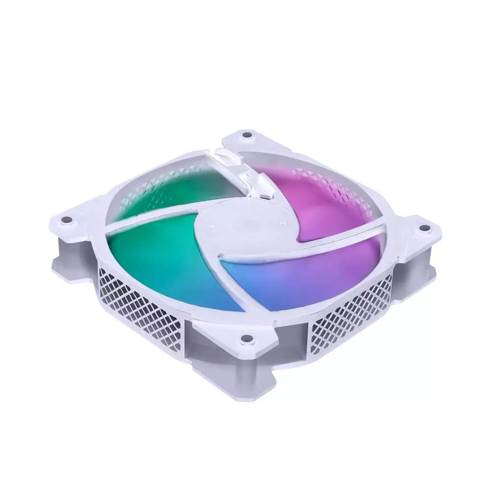 Вентилатор 1stPlayer F1 White Bulk Fan 120mm Fixed RGB