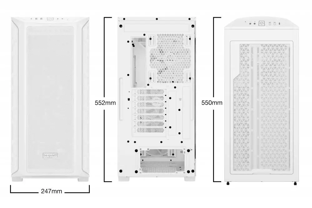 Кутия be quiet! Shadow Base 800 FX White Case EATX - BGW64