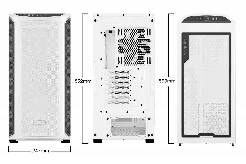 Кутия be quiet! Shadow Base 800 DX White Case EATX - BGW62