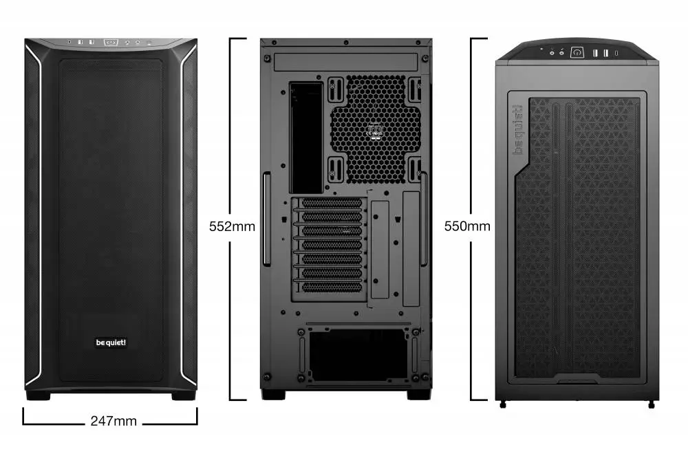 Кутия be quiet! Shadow Base 800 DX Black Case EATX - BGW61