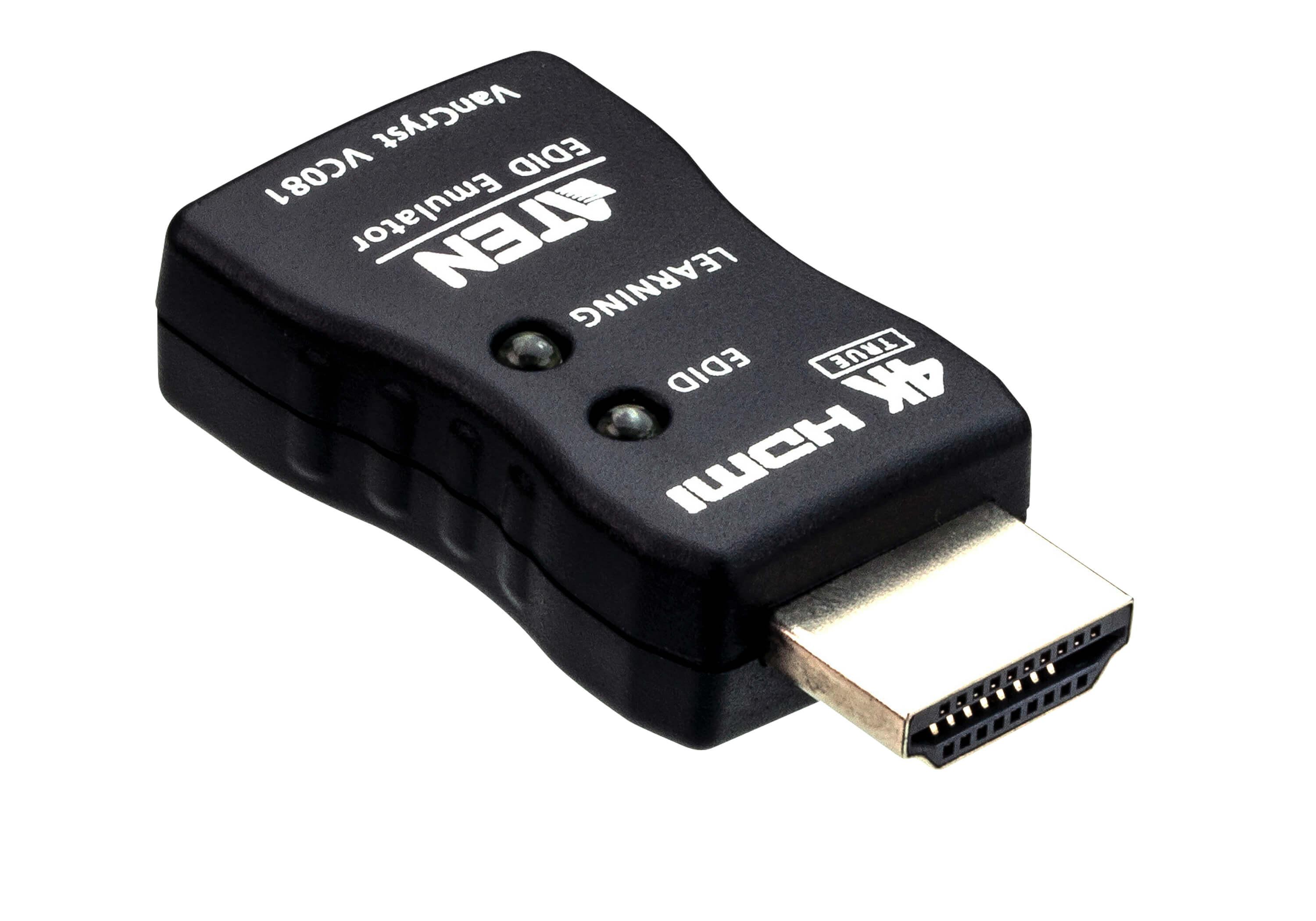 ЕDID емулатор адаптер ATEN VC081A, HDMI, 4K, Черен
