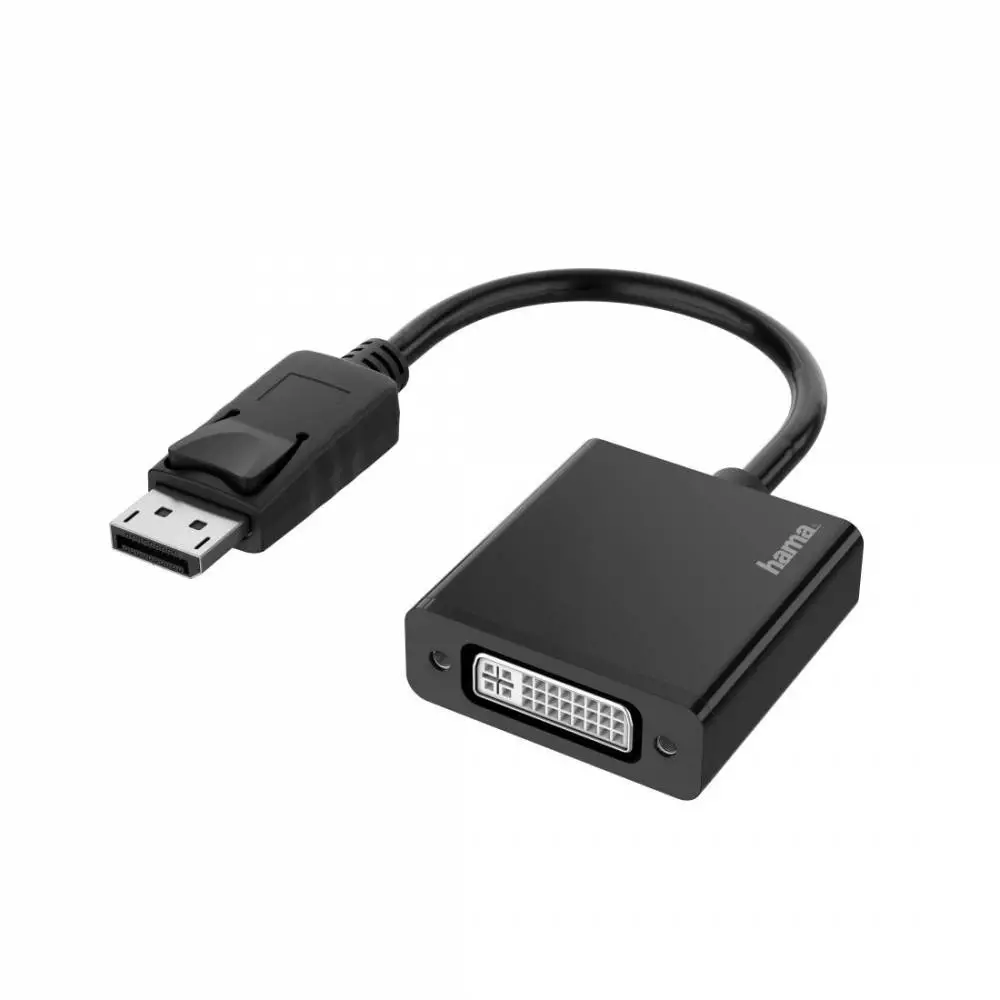 Adattatore HAMA DisplayPort maschio - DVI femmina, Ultra-HD 4K, Essential, Nero