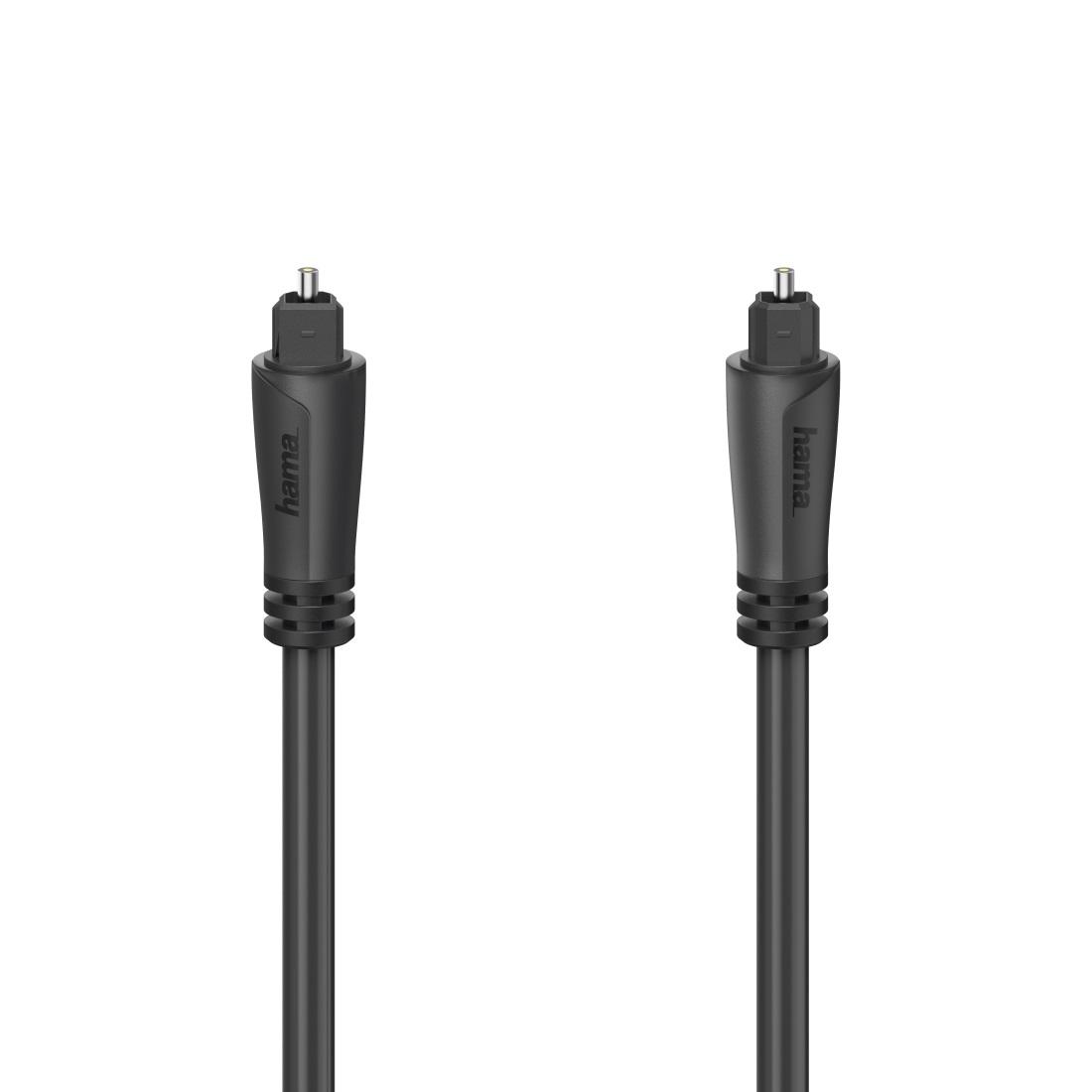 Câble audio optique Hama ODT plug (Toslink), 3.0 m, Noir