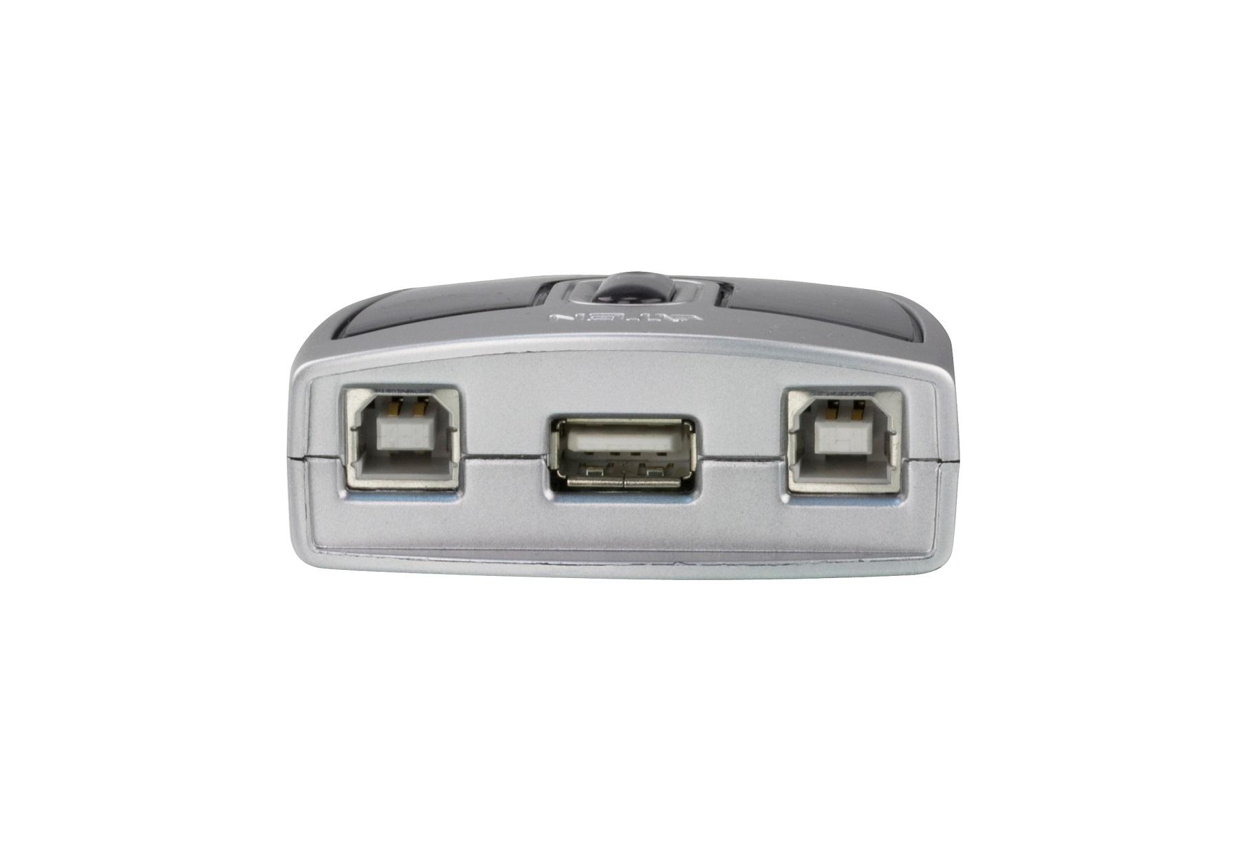 Превключвател ATEN US221A, 2 компютъра към 1 USB периферно устройство