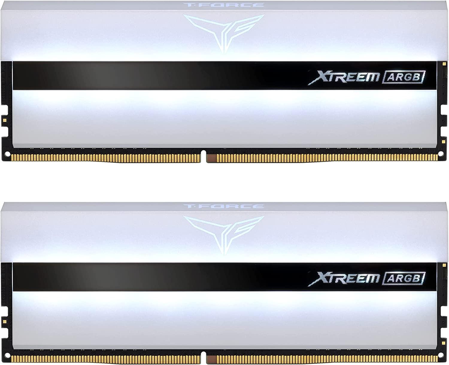 Памет Team Group T-Force XTREEM WHITE ARGB DDR4 32GB (2x16GB) 3600MHz CL18 - TF13D432G3600HC18JDC01