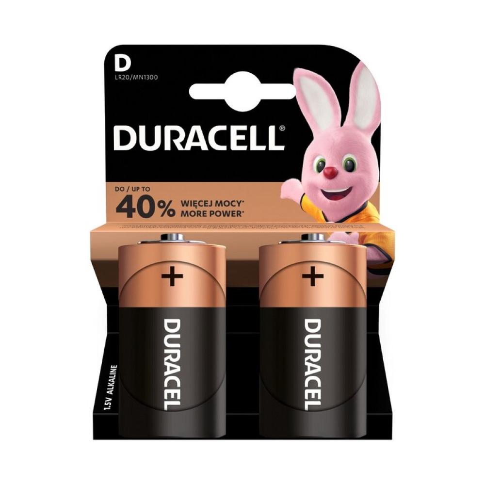 Алкалінова батарея DURACELL LR20 D /2 шт. в упаковці/ 1.5V