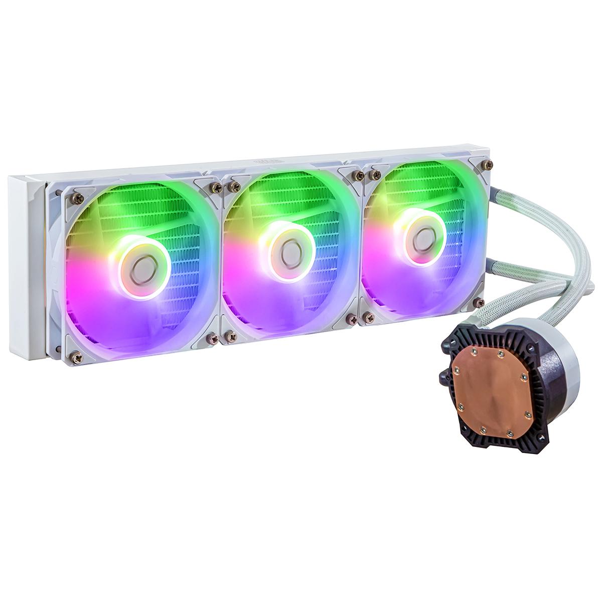 Водно охлаждане за процесор Cooler Master MasterLiquid 360L Core ARGB White Edition