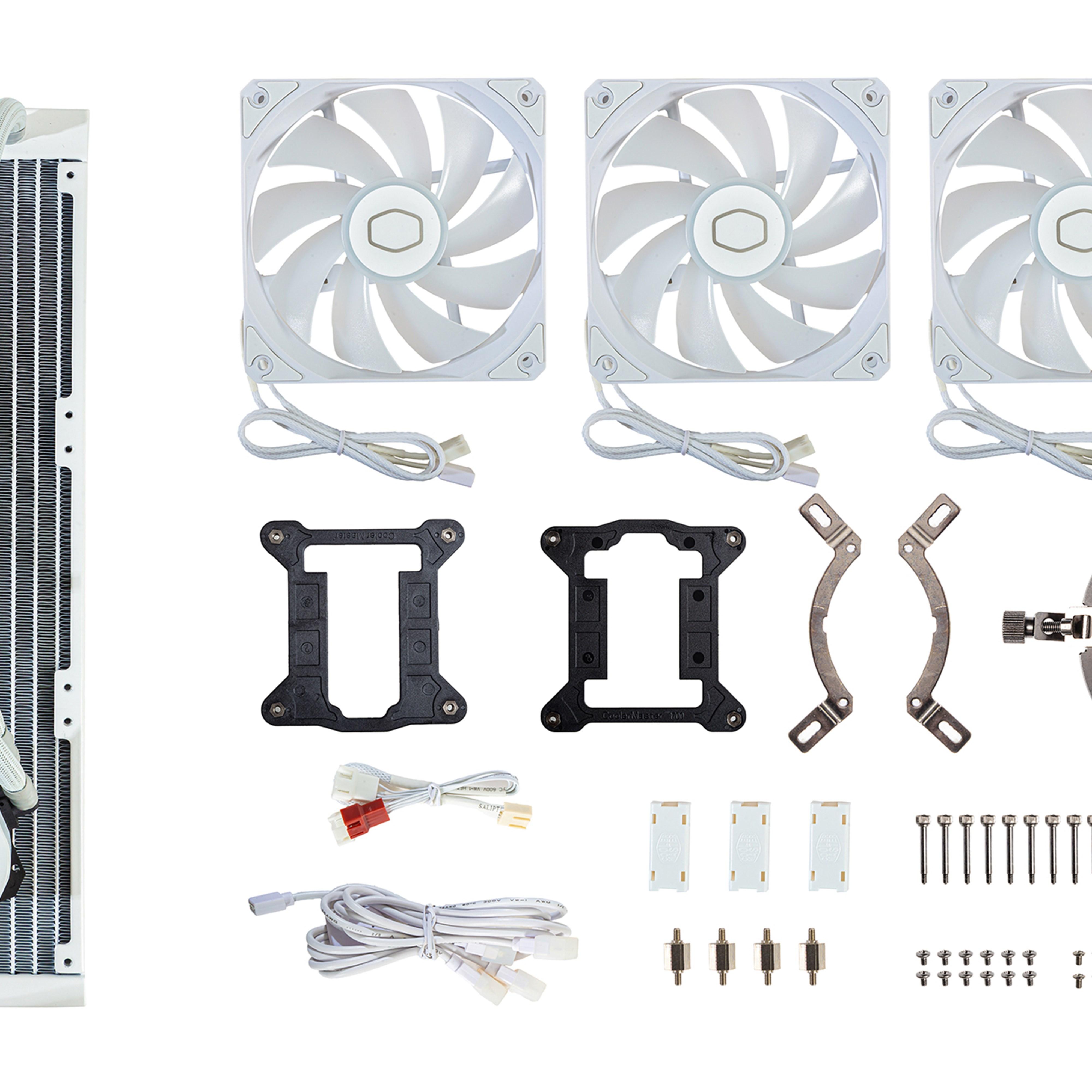 Водно охлаждане за процесор Cooler Master MasterLiquid 360L Core ARGB White Edition