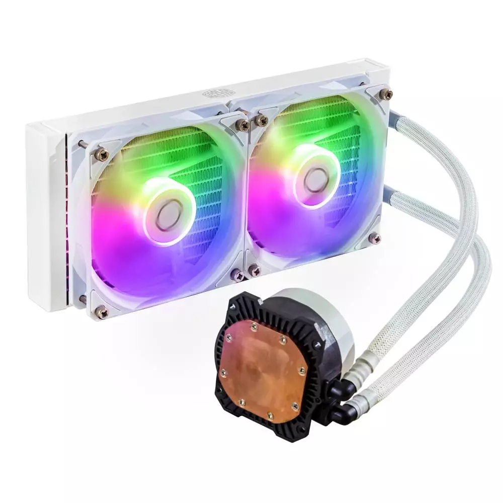 Водно охлаждане за процесор Cooler Master MasterLiquid 240L Core ARGB White Edition