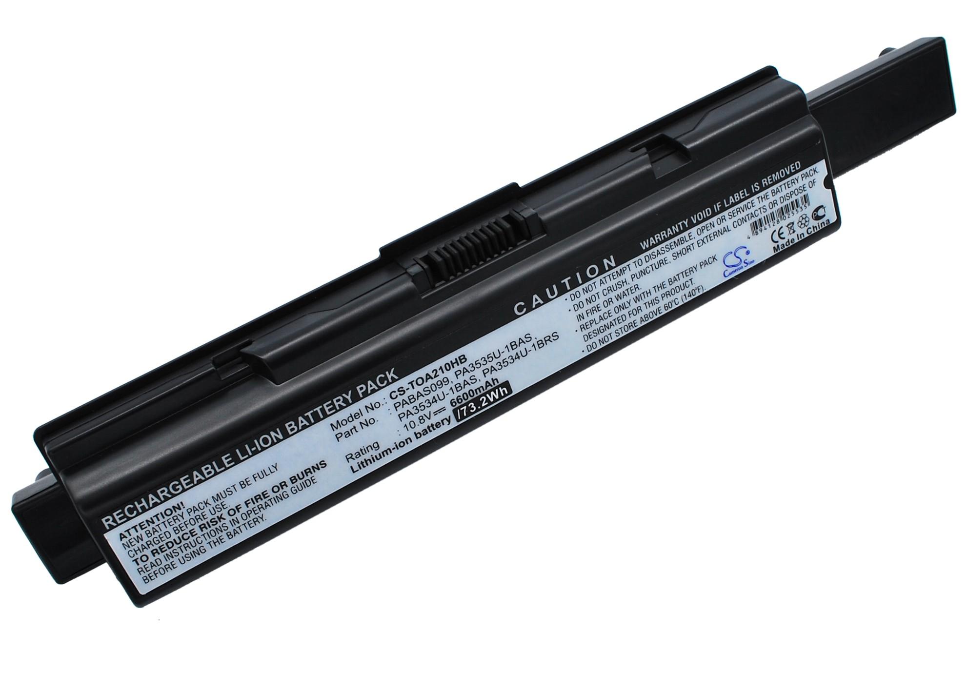 Батарея для ноутбука Toshiba Satellite A200 A300 A500 L200 L300 L500 PA3535U 10.8V 6600 mAh CAMERON SINO