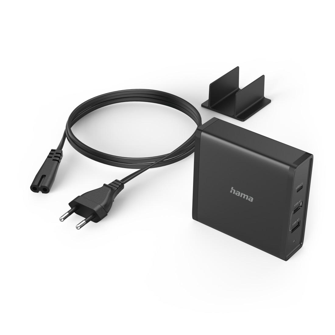 Chargeur 220V HAMA Universal, USB-C, 3 ports, 5-20V/65W, (PD), Noir