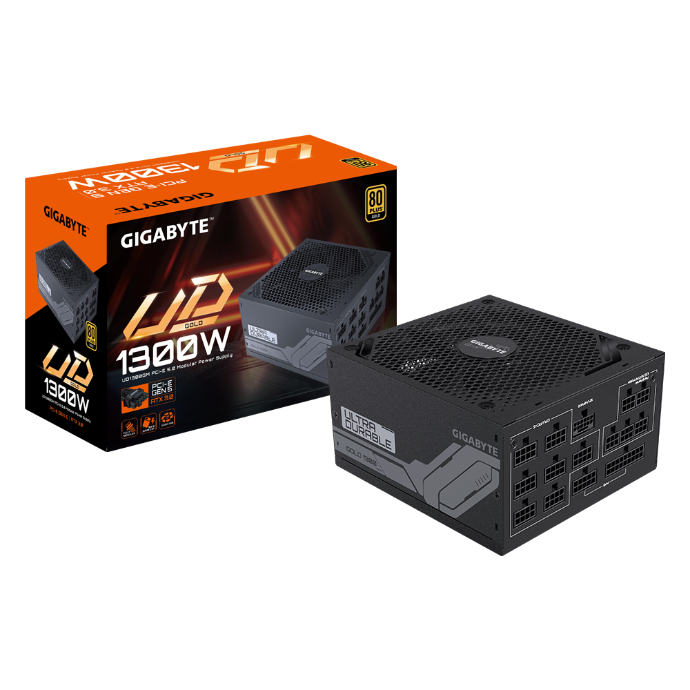 Захранване Gigabyte UD1300GM PG5 1300W 80 Plus GOLD, Modular, PCIe 5.0 Ready