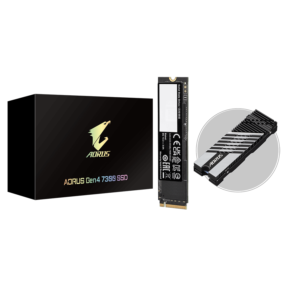 Диск SSD Gigabyte AORUS 7300 1TB M.2 2280 NVMe PCIe Gen4x4 - AG4731TB