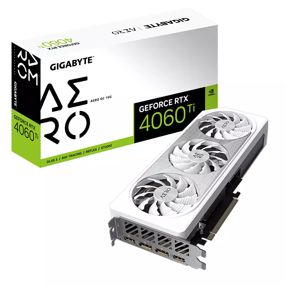 Видео карта Gigabyte GeForce RTX 4060 Ti AERO OC 16GB GDDR6