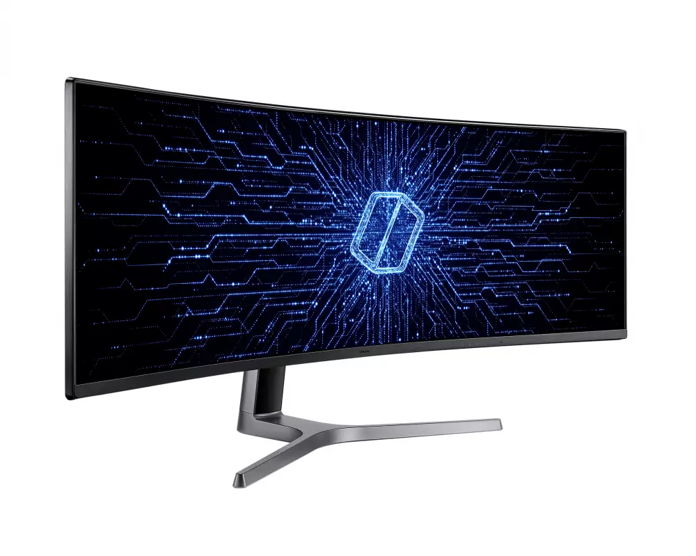 Монитор Samsung Odyssey LC49G90 49", VA Curved, QLED Dual-QHD 5120x1440, 120Hz, 4ms, HDR, AMD FreeSync, HDMI, DP, USB