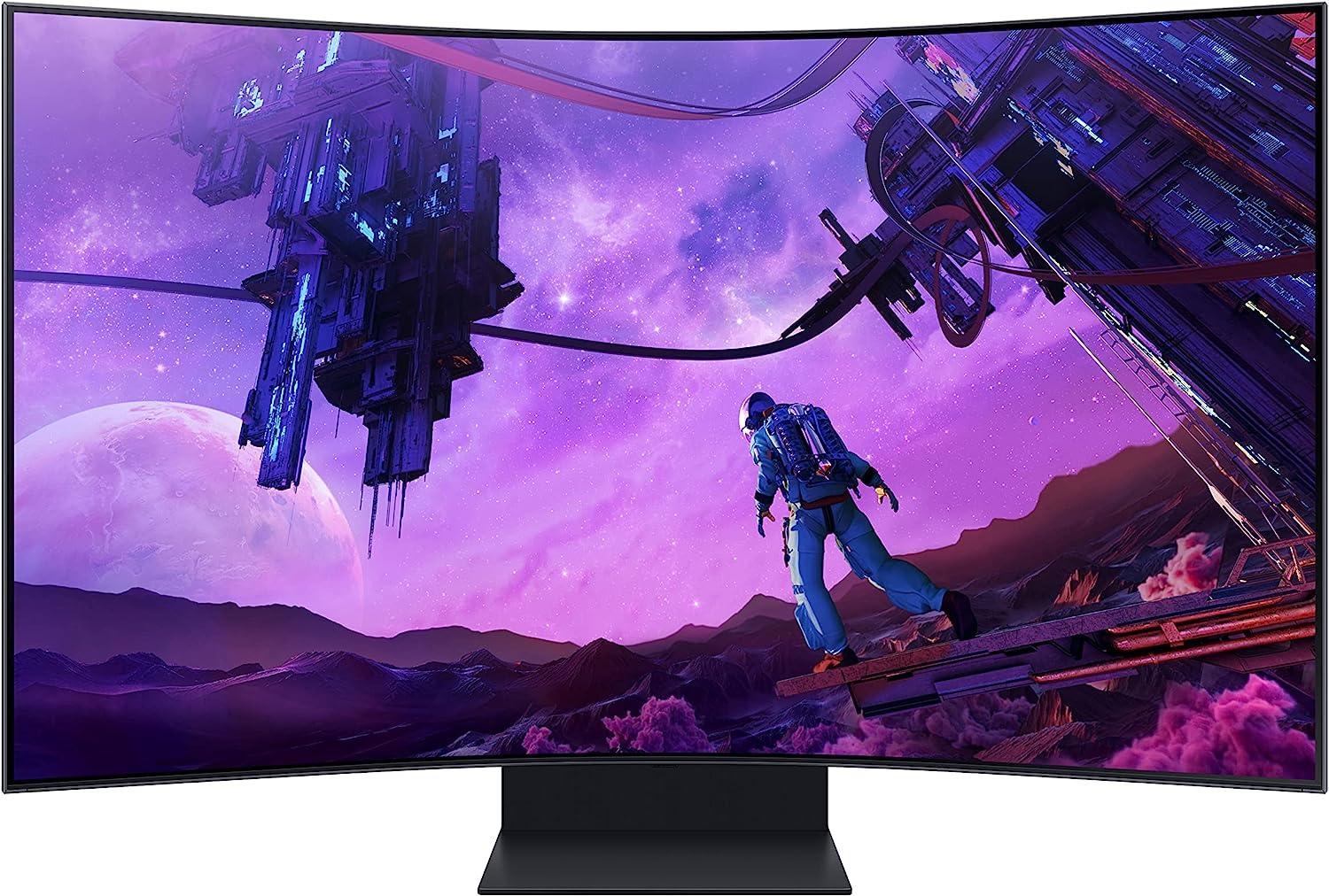 Монитор Samsung Odyssey Ark 55" Quantum Mini-LED Curved 1000R, 4K 3440x1440,165 Hz, 1ms GTG