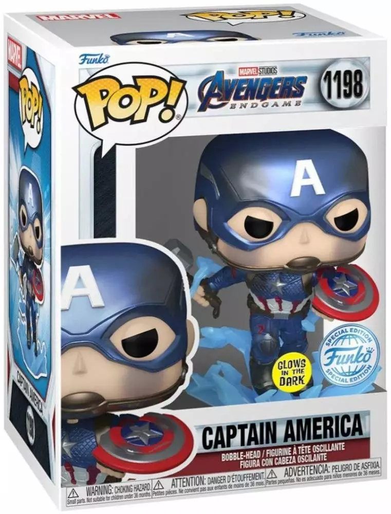 Фигурка Funko Pop! Marvel: Avengers End Game S4 - Captain America #1198