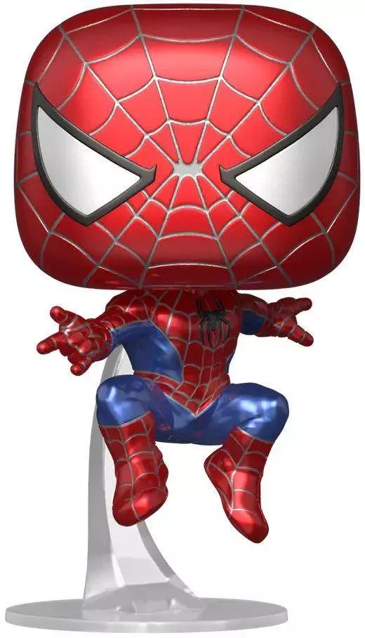 Фигурка Funko Pop! Marvel: Spider-Man No Way - Friendly Neighborhood Spider-Man (Leaping) (Metallic) #1158