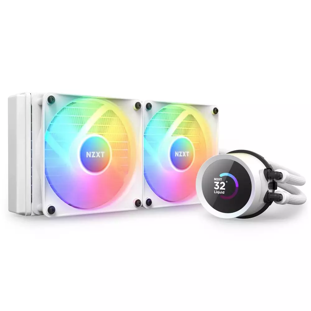 Водно охлаждане за процесор NZXT Kraken 240 RGB White