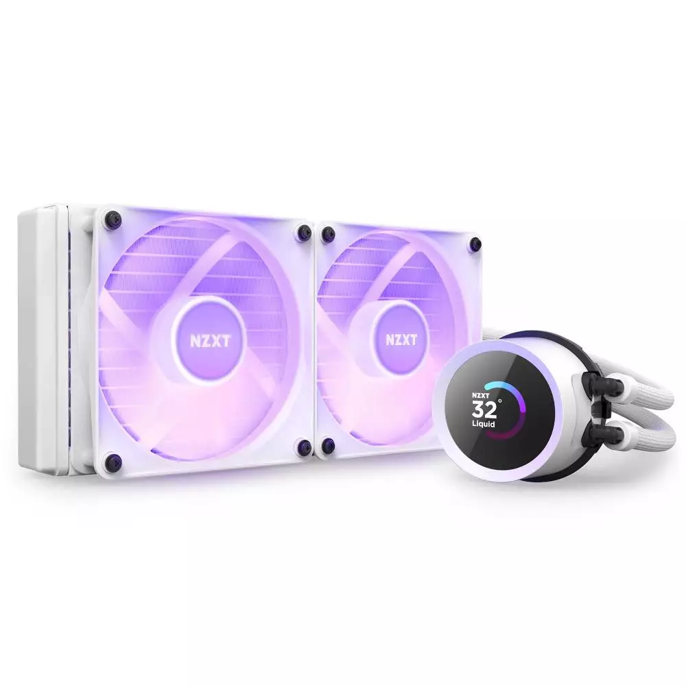 Водно охлаждане за процесор NZXT Kraken 240 RGB White