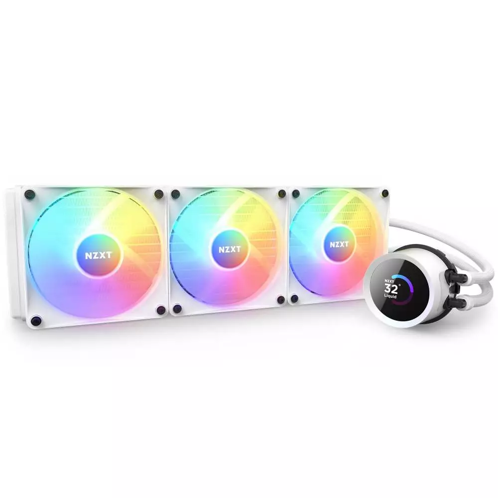 Водно охлаждане за процесор NZXT Kraken 360 RGB White