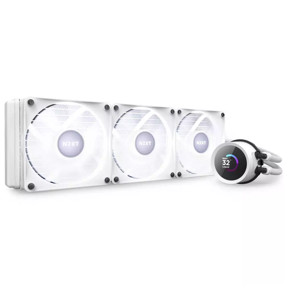 Водно охлаждане за процесор NZXT Kraken 360 RGB White