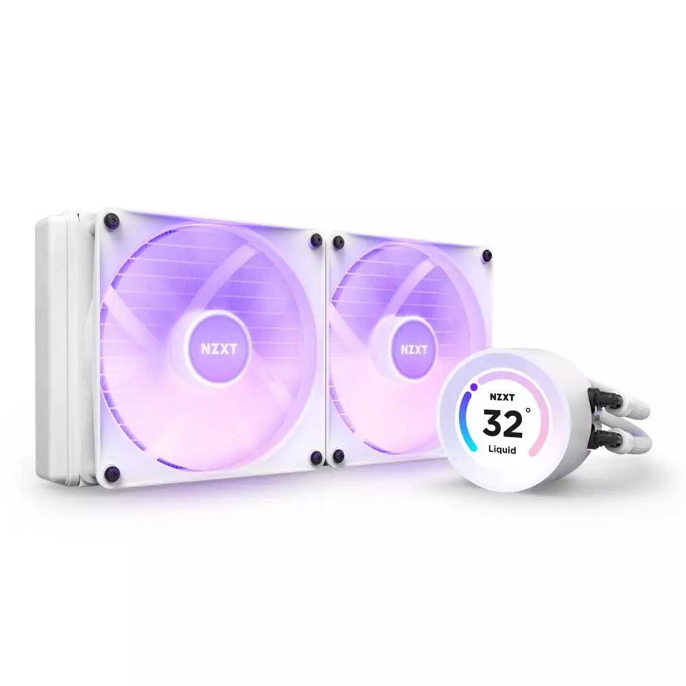 Водно охлаждане за процесор NZXT Kraken Elite RGB 280 White
