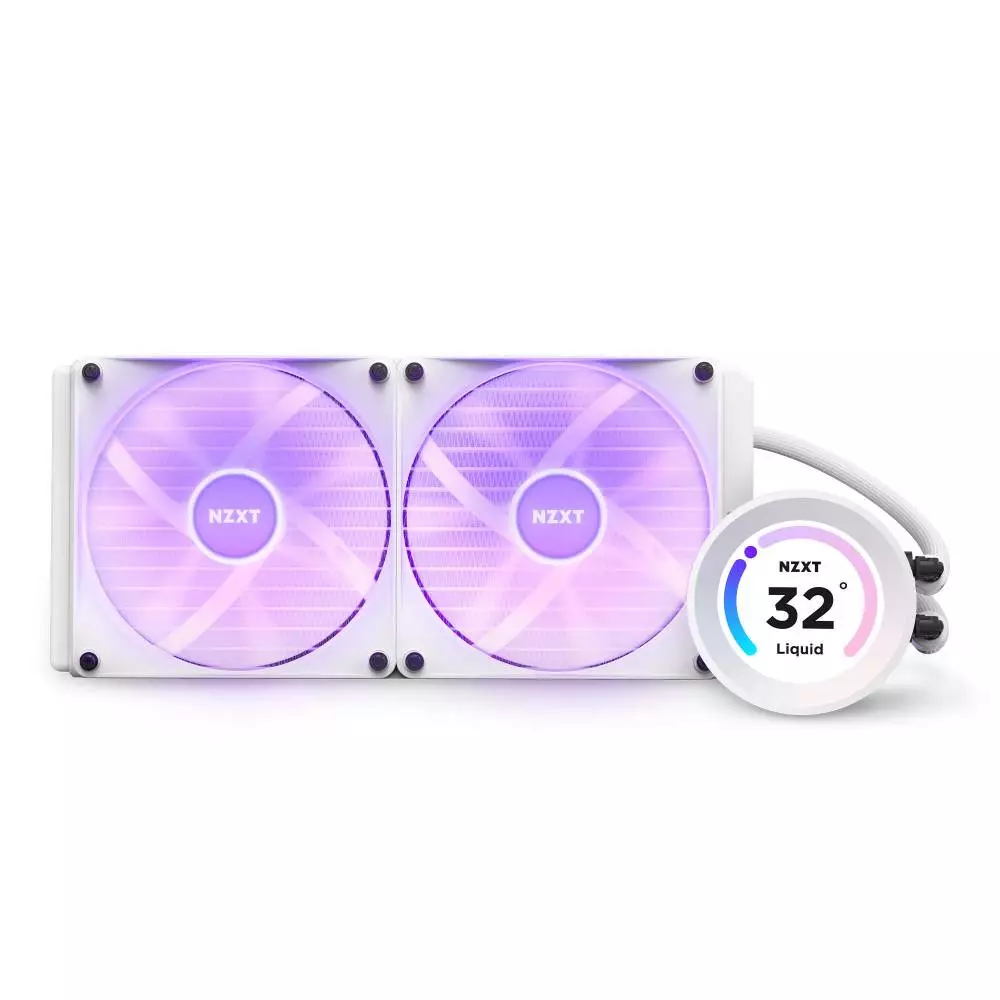 Водно охлаждане за процесор NZXT Kraken Elite RGB 280 White