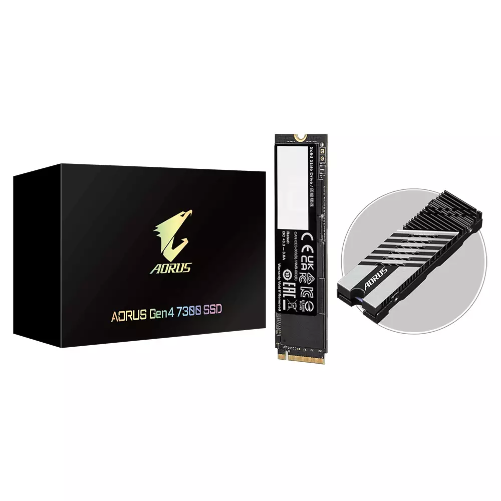 Диск SSD Gigabyte AORUS 7300 2TB M.2 2280 NVMe PCIe Gen4x4 - AG4732TB