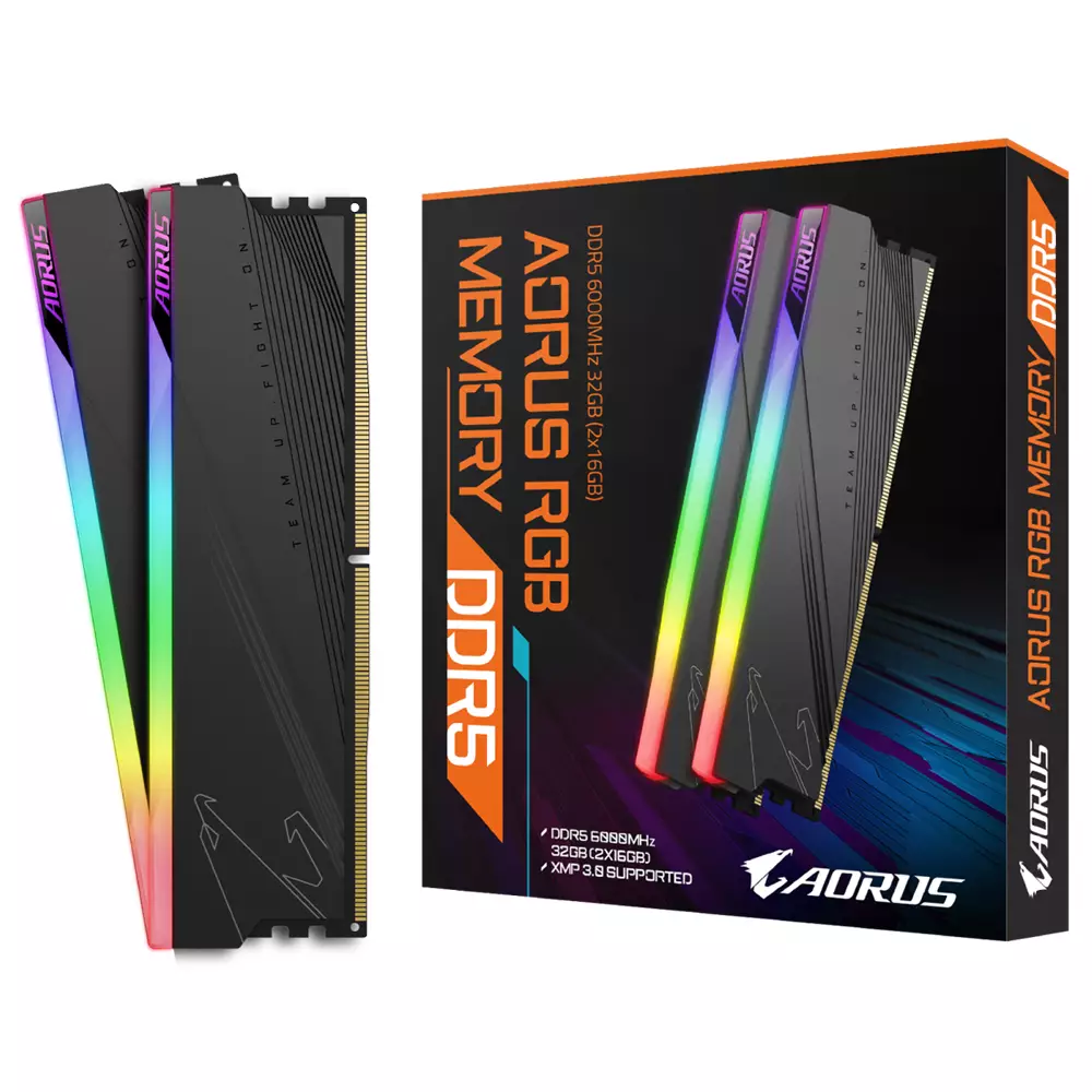 Памет GigabyteAORUS RGB Memory DDR5 32GB (2x16GB) 6000MT/s - ARS32G60D5R