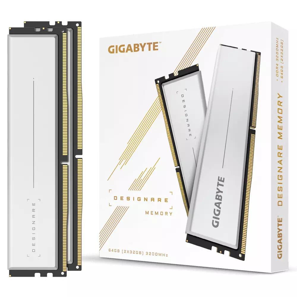 Памет Gigabyte DESIGNARE 64GB DDR4 (2x32GB) 3200Mhz CL16 - GP-DSG64G32