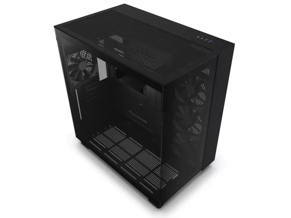 Кутия NZXT H9 Flow Matte Black Middle Tower