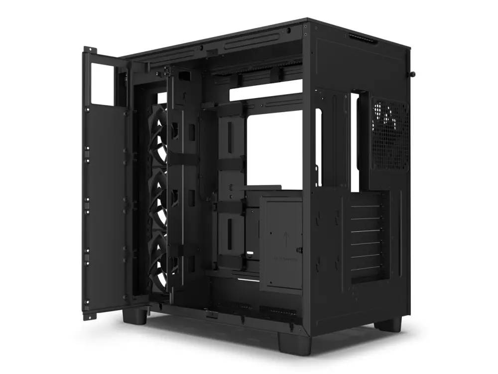 Кутия NZXT H9 Flow Matte Black Middle Tower