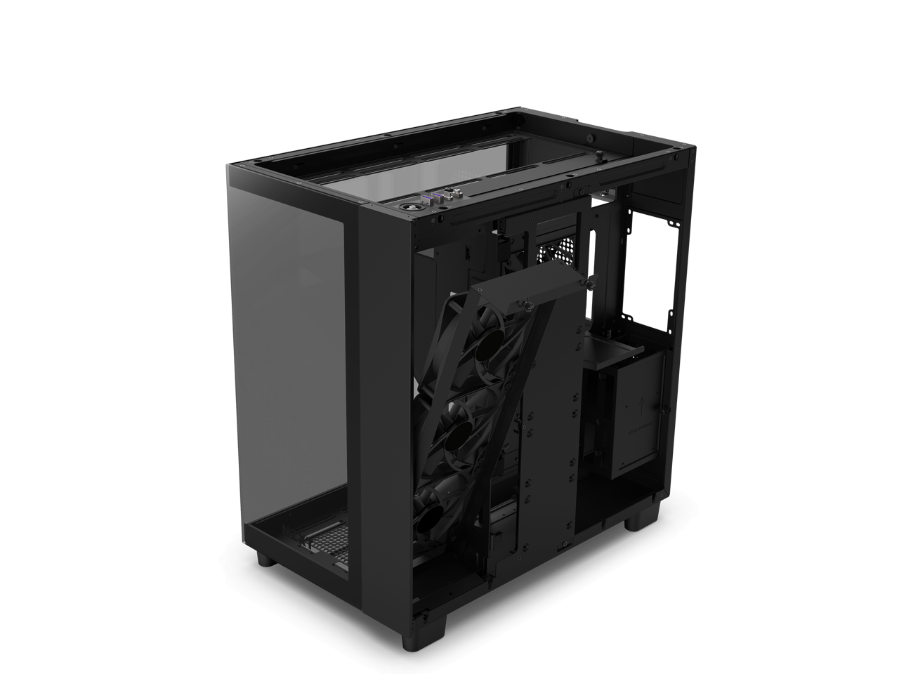 Кутия NZXT H9 Flow Matte Black Middle Tower