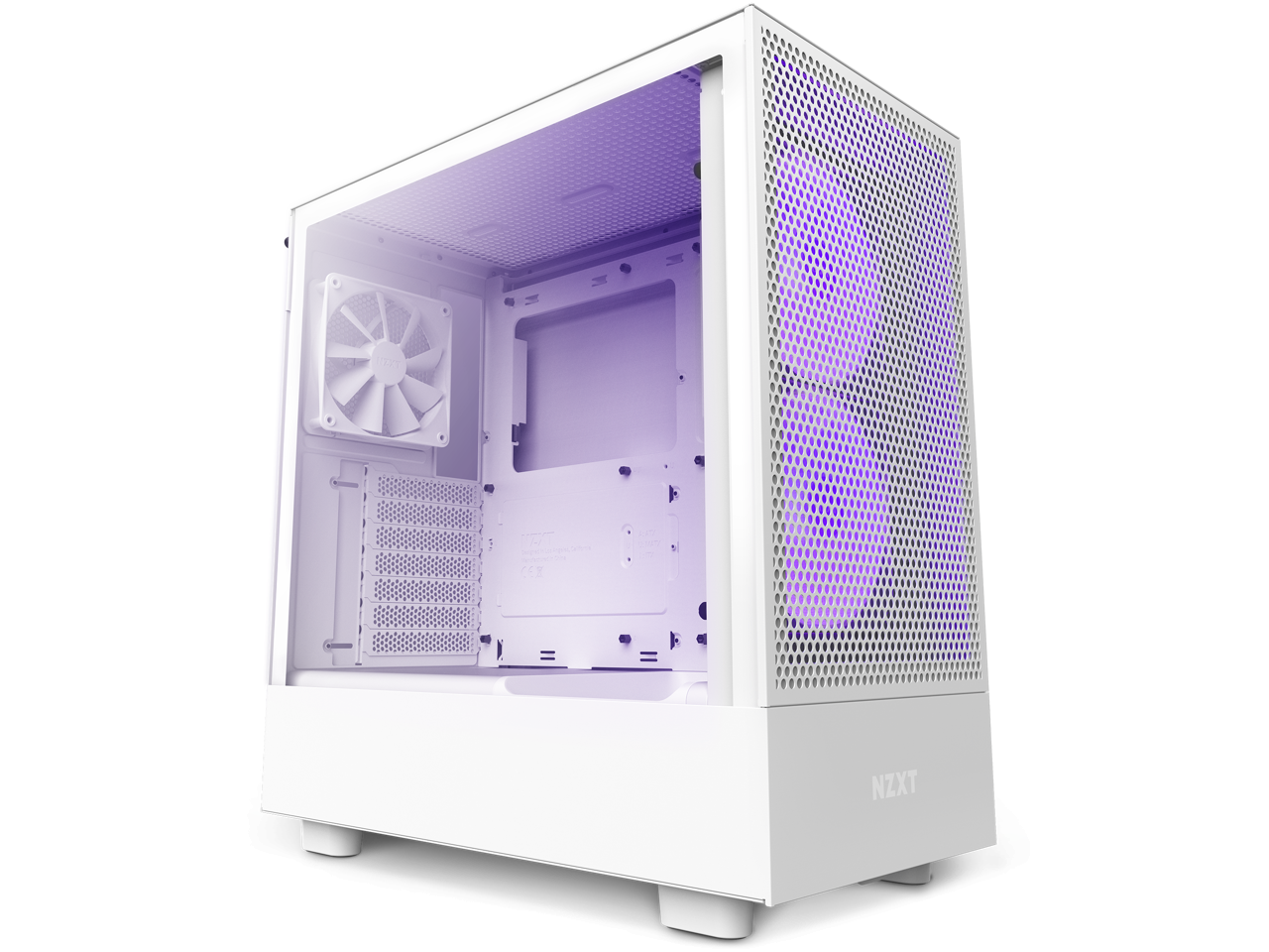 Кутия NZXT H5 Flow RGB Matte White Mid-Tower