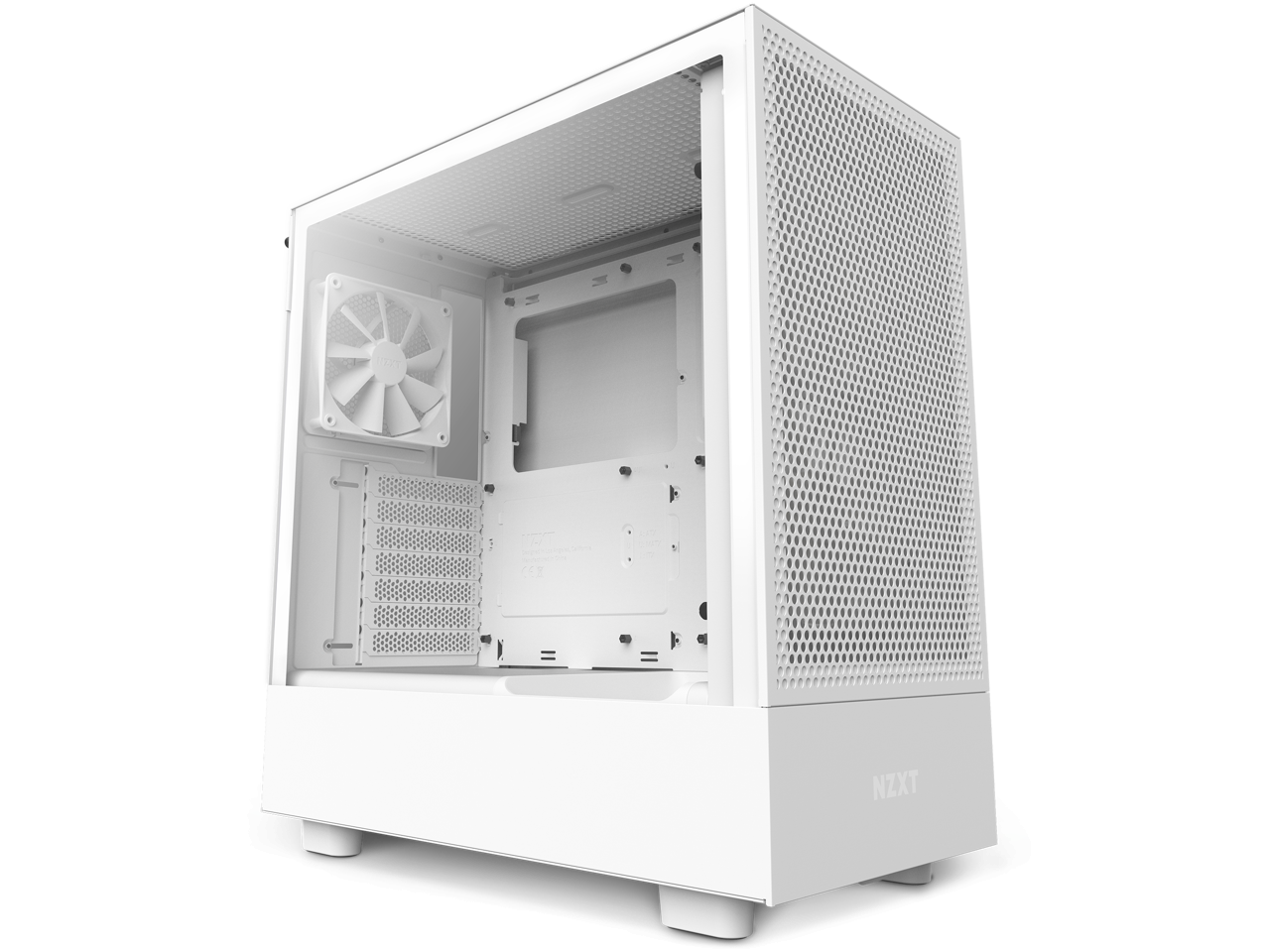 Кутия NZXT H5 Flow RGB Matte White Mid-Tower