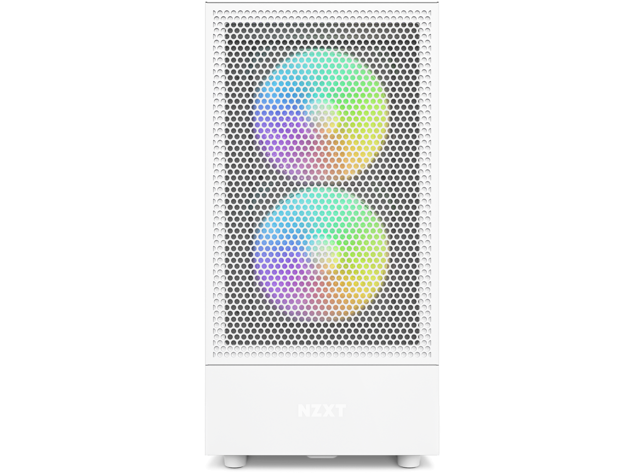 Кутия NZXT H5 Flow RGB Matte White Mid-Tower