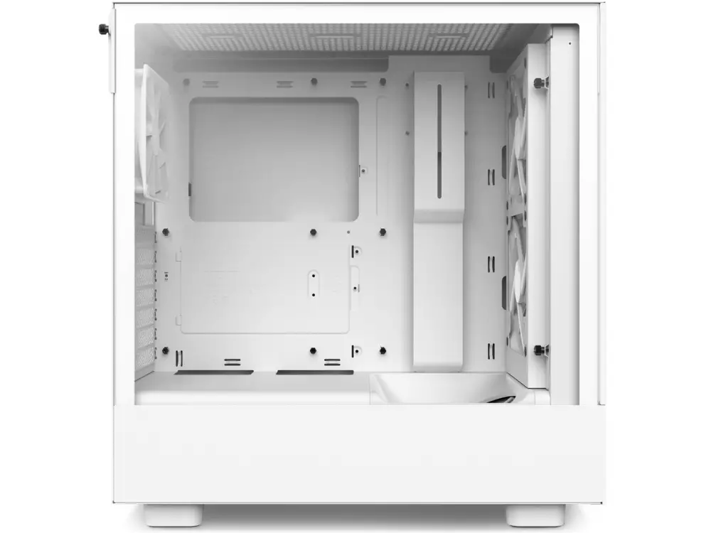 Кутия NZXT H5 Flow RGB Matte White Mid-Tower