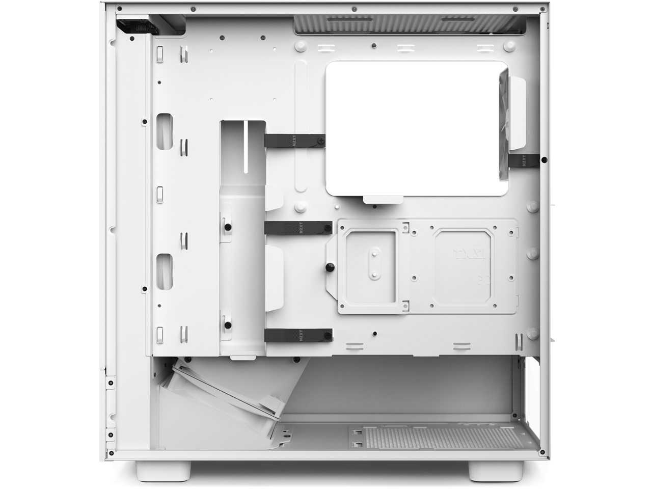 Кутия NZXT H5 Flow RGB Matte White Mid-Tower