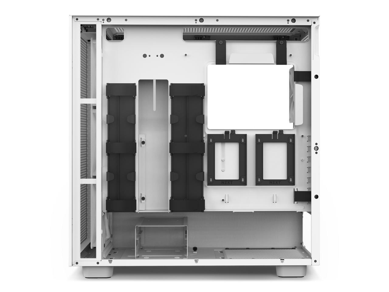 Кутия NZXT H7 Flow RGB Matte White Mid-Tower