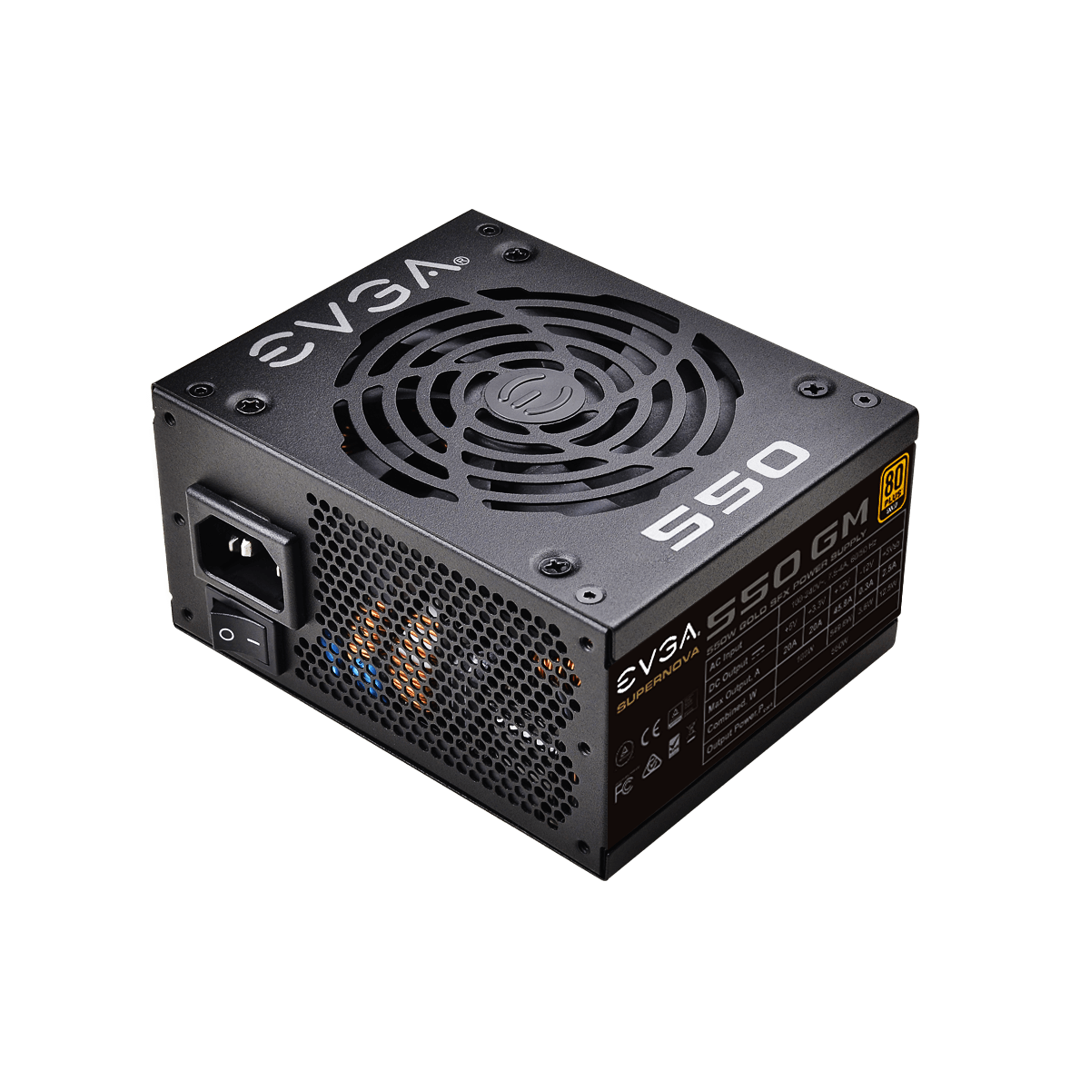 Захранване EVGA SuperNova 550GM 550W 80 Plus Gold Fully Modular SFX - 123-GM-0550-Y2