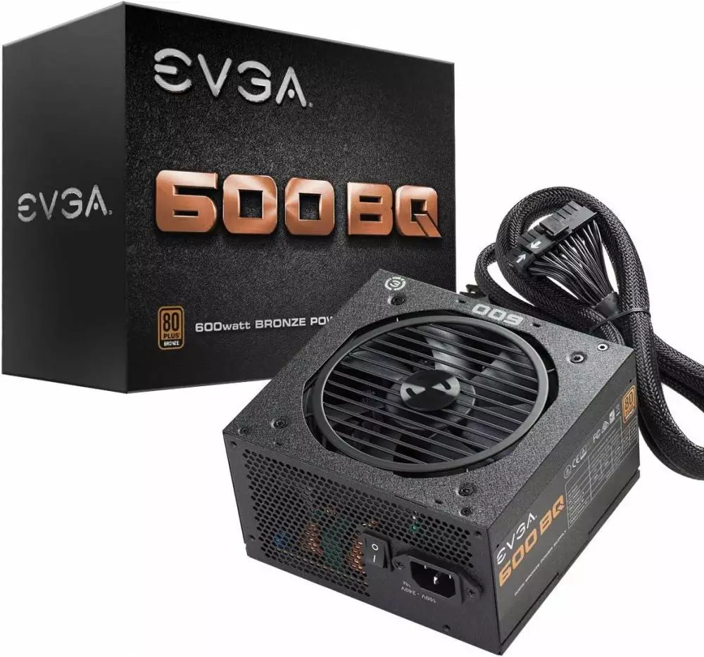 Захранване EVGA 600BQ 600W 80 Plus Bronze Semi Modular - 110-BQ-0600-K2