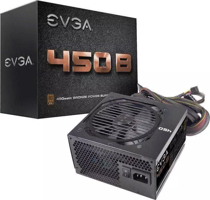 Захранване EVGA 450 B1 450W 80 Plus Bronze - 100-B1-0450-K2