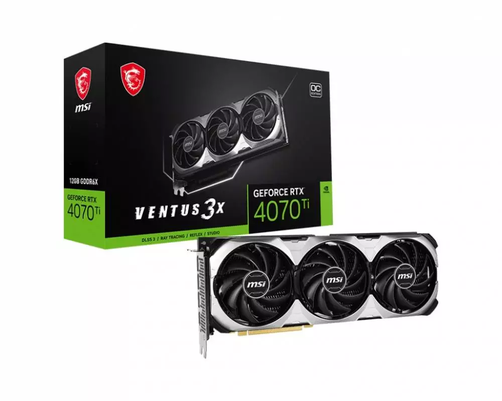 Видео карта MSI GeForce RTX 4070 Ti VENTUS 3X E 12G OC - 912-V513-249