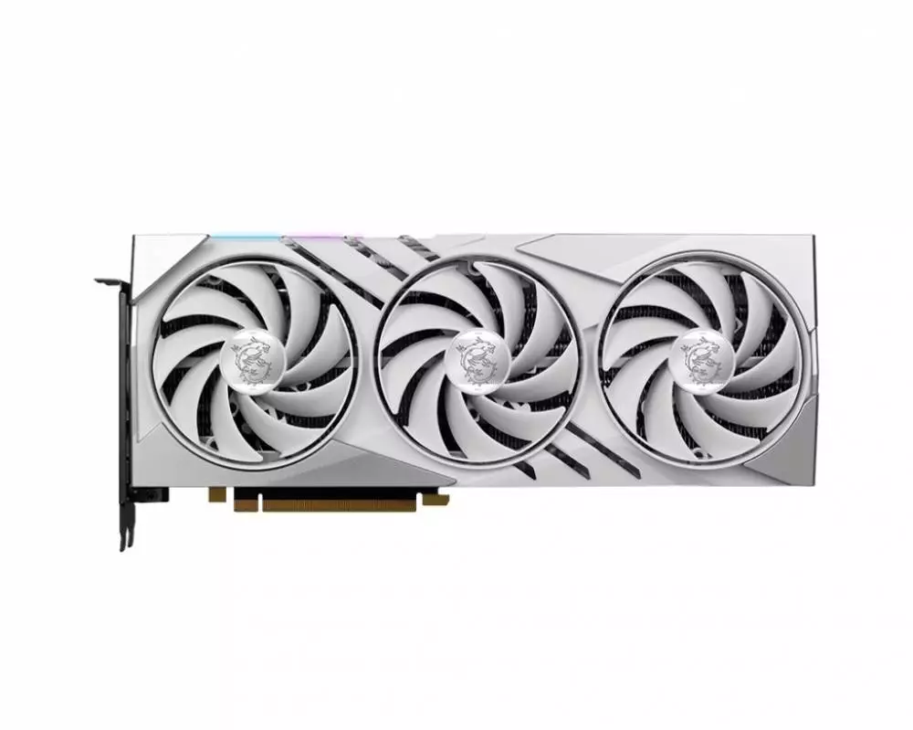 Видео карта MSI GeForce RTX 4070 Ti GAMING X SLIM WHITE 12G - 912-V513-288