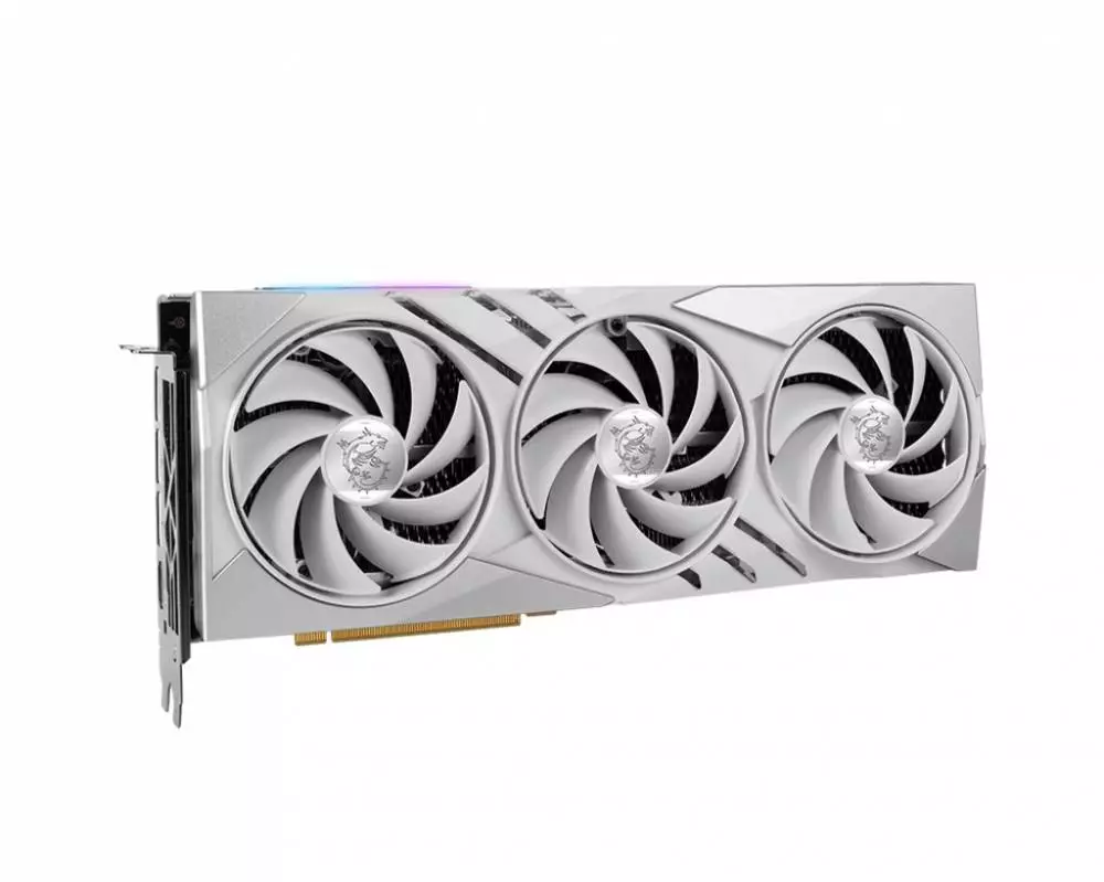 Видео карта MSI GeForce RTX 4070 Ti GAMING X SLIM WHITE 12G - 912-V513-288