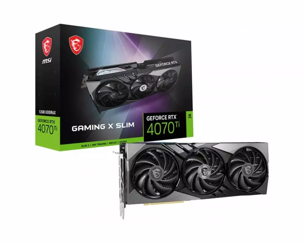 Видео карта MSI GeForce RTX 4070 Ti GAMING X SLIM 12G - 912-V513-440